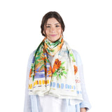Sunny Village Scarf - Rust