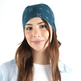 Paisley Reversible Hair Scarf - Aegen Blue
