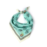 Soft Blossom Cotton Bandana - Sea Mist