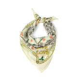 Give Love Cotton Bandana - Soft Lime
