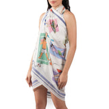 Catch Some Waves Wrap - White