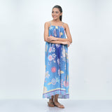 EQUATORIAL SWIM COVER UP - NAVY BLUE