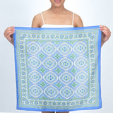 GEOMETRIC PRINT BANDANA - SKY