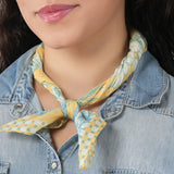 Blooming Hour Cotton Bandana - Yellow