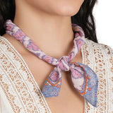Ornate Pattern Cotton Bandana - Blush
