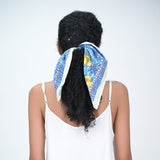 IKAT LEMON PRINT BANDANA - BLUE