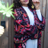 Santo Kimono - Black Cherry