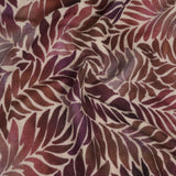 Fern Wool Twill Scarf - Wine Magenta