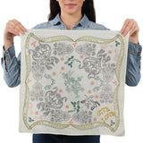 Give Love Cotton Bandana - Soft Lime