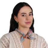 Blooming Hour Cotton Bandana - Sea Blue