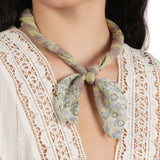Ornate Pattern Cotton Bandana - Citrus Lime