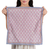 Ornate Pattern Cotton Bandana - Blush