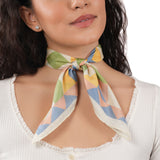 Mirage Silk Bandana - Quartz Pink