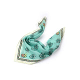 Soft Blossom Cotton Bandana - Sea Mist