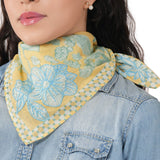 Blooming Hour Cotton Bandana - Yellow