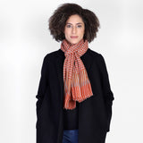 Classic Mini Plaid Scarf - Orange