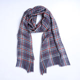 Blue Plaid Scarf