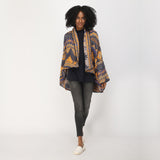 Santo Kimono - Navy Mustard