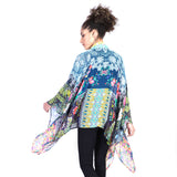 Teal Sky Eden Kimono - Teal