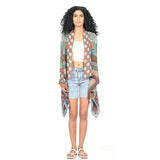 Botanical Mist Kimono - Dusty Blue