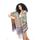 Botanical Mist Kimono - Dusty Blue