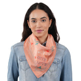 Give Love Cotton Bandana - Soft Coral