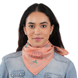 Give Love Cotton Bandana - Soft Coral