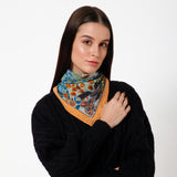 Wild Wood Floral Bandana - Teal