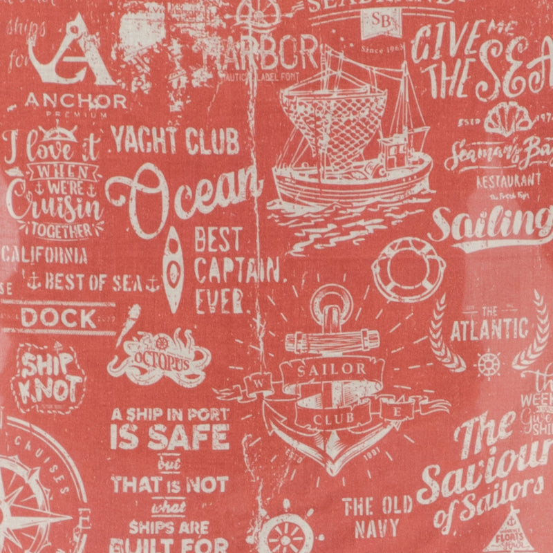 Nautical Bandana - Light Coral
