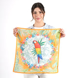 Tropical Parrot Bandana - Orange Pearl