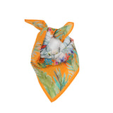 Tropical Parrot Bandana - Orange Pearl
