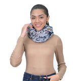 Regal Paisley Woven Scarf - Navy