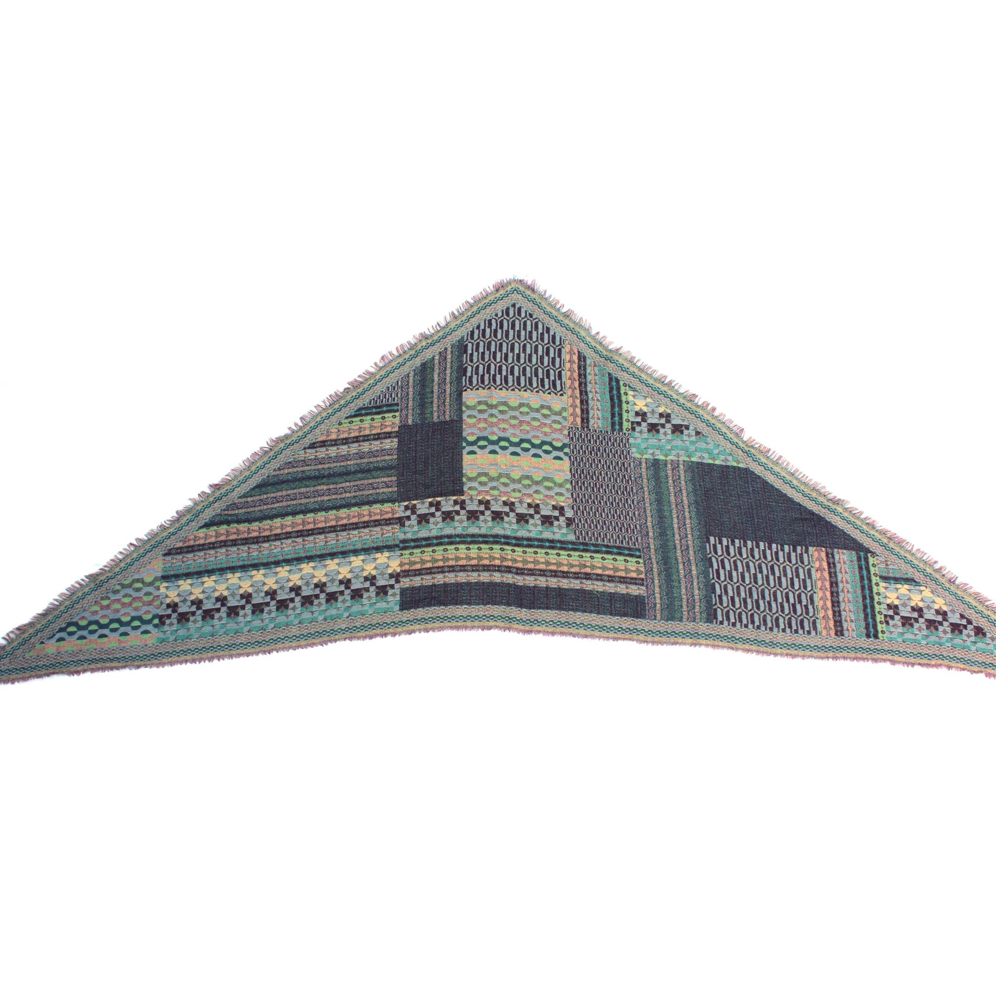 Bohemian Dreams Triangle Scarf - Blue