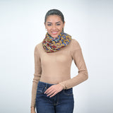 Kaleidoscope Gaze Scarf - Teal Rust