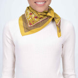 Ditsy Floral Embroidered Bandana - Antique Moss