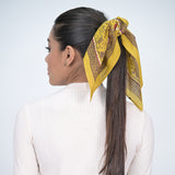 Ditsy Floral Embroidered Bandana - Antique Moss