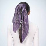 Timeless Love Paisley Bandana - Purple