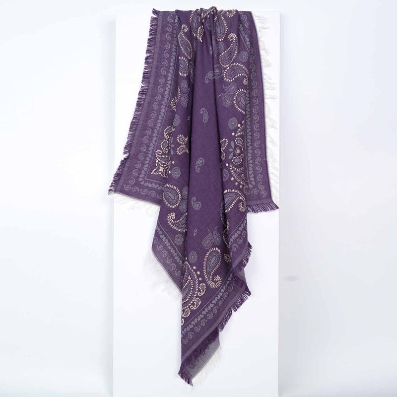 Timeless Love Paisley Bandana - Purple