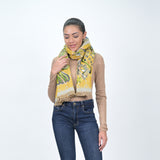 Divine Flora Woven Scarf  - Antique Moss