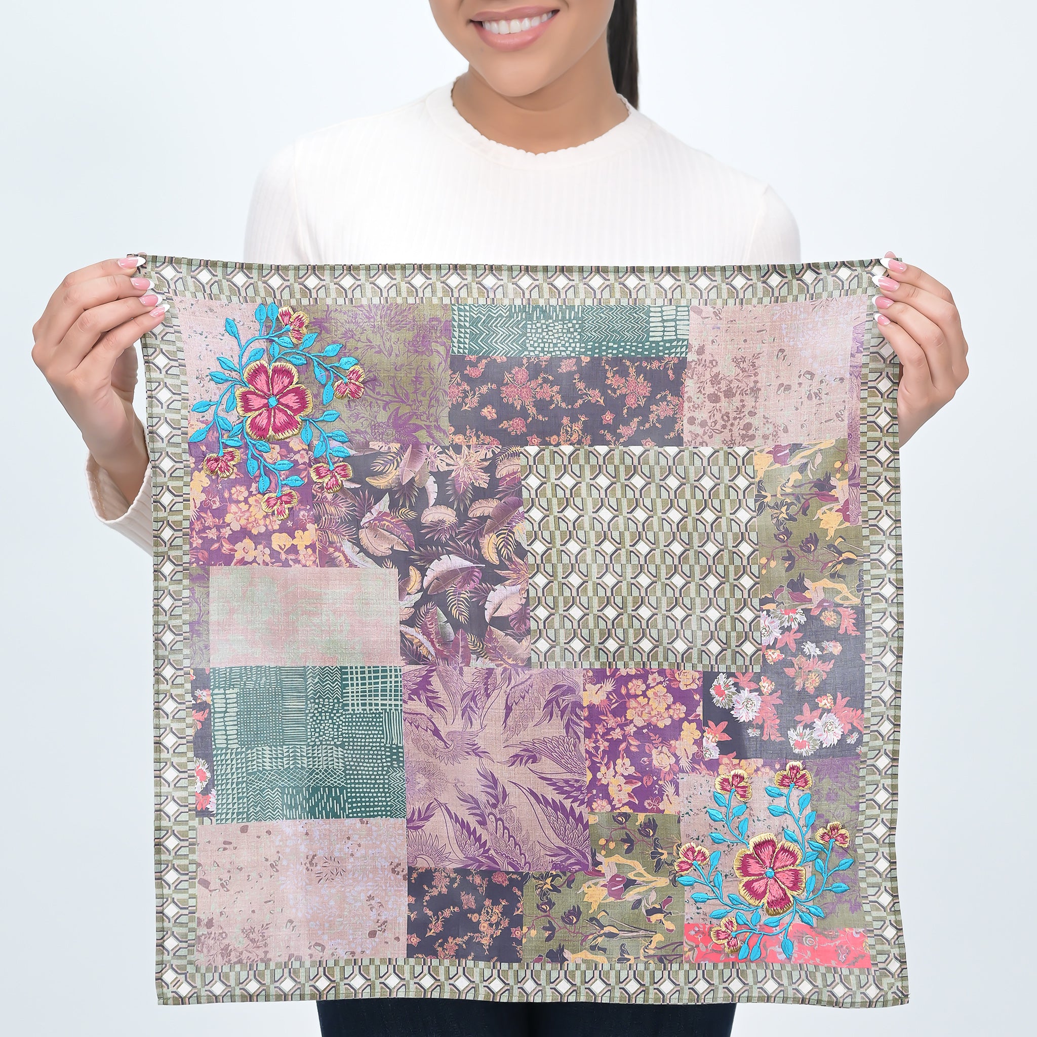 Wallpaper Patchwork Bandana - Olive