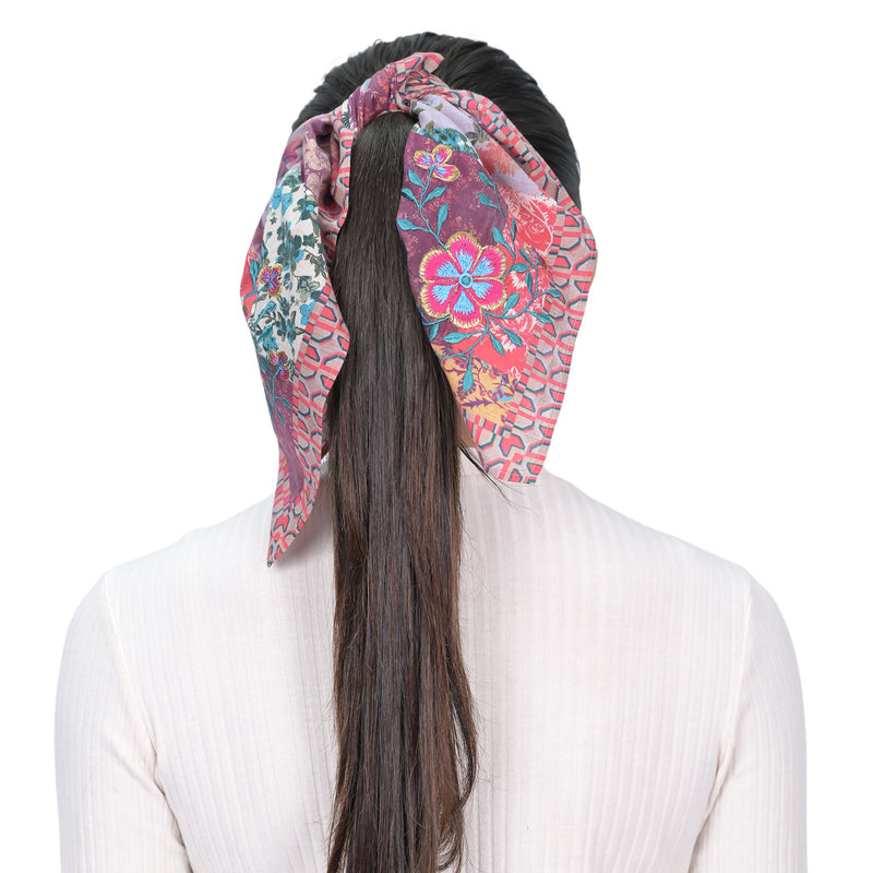 Wallpaper Patchwork Embroidered Bandana - Red