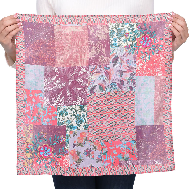 Wallpaper Patchwork Embroidered Bandana - Red