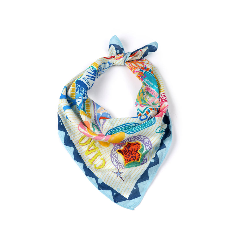 Make Memories Stamp Bandana - Vanilla