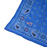 Paisley Cotton Bandana - Ink Blue