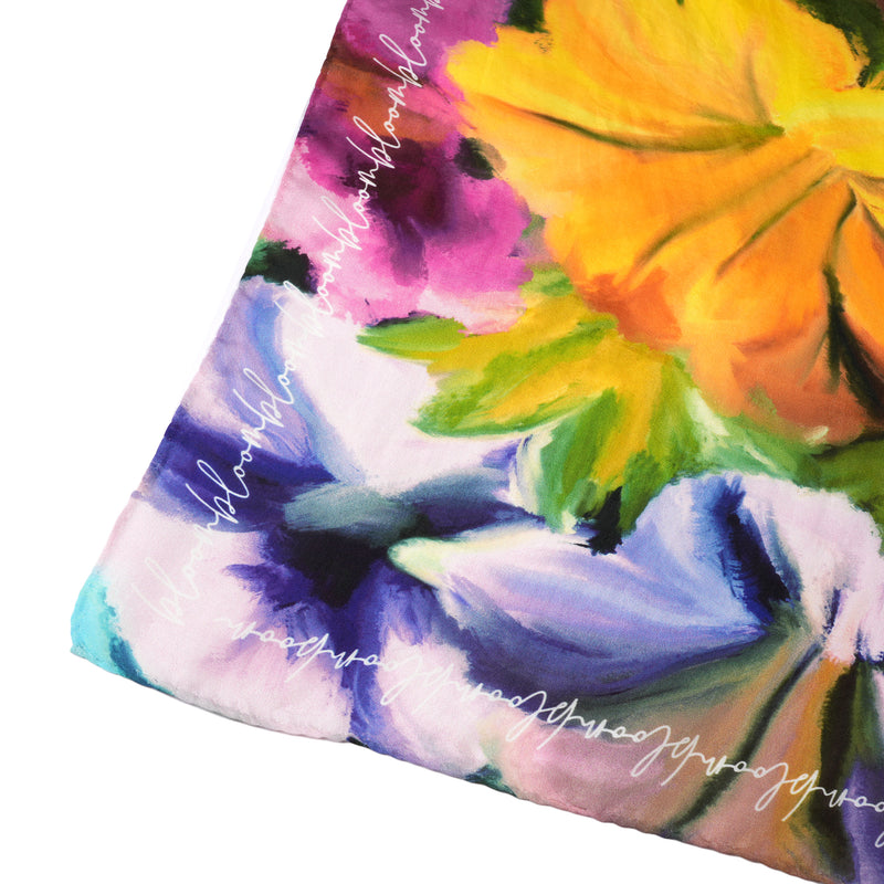 Bloom Silk Bandana - Blooming Violet