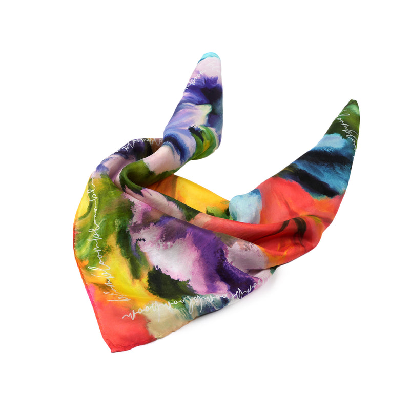 Bloom Silk Bandana - Blooming Violet