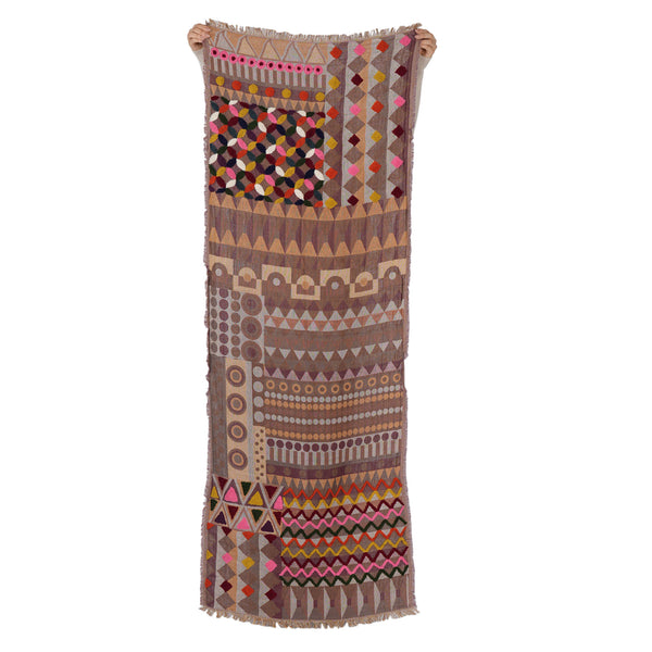 Colorfield Woven Scarf - Caramel Brown