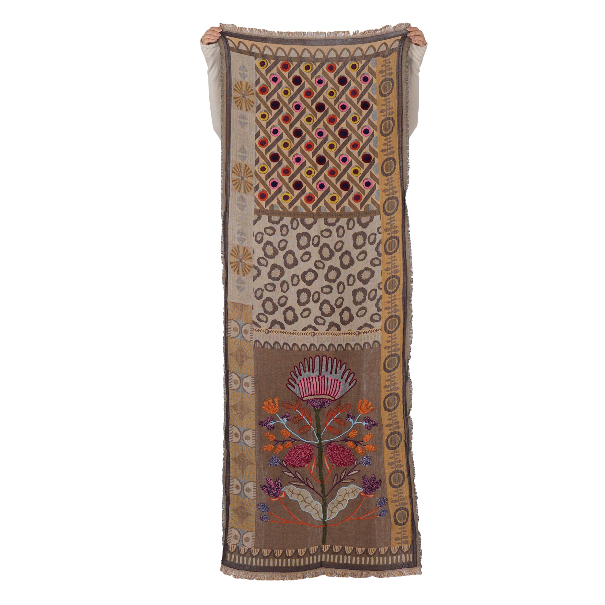 Dustflower Scarf - Autumn Ochre