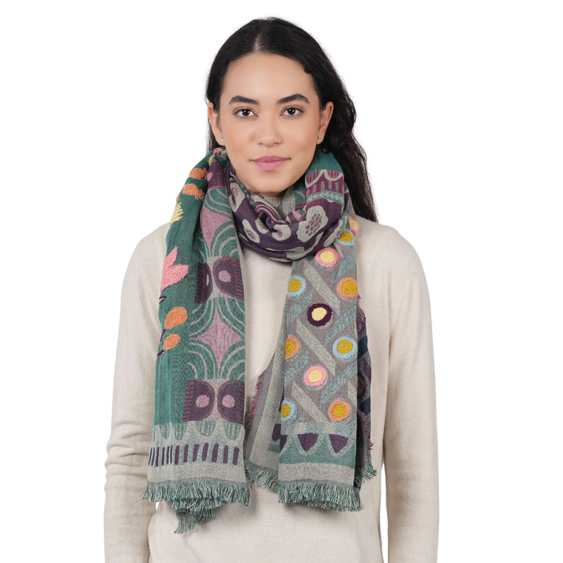 Dustflower Scarf - Cosmic Plum