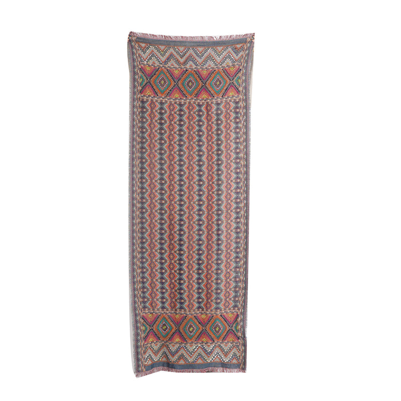 Sierra Geometric Scarf - Violet